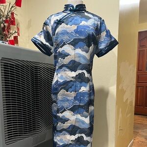 4XL silk cheongsam ，Qipao dress /chinese traditional dress #7